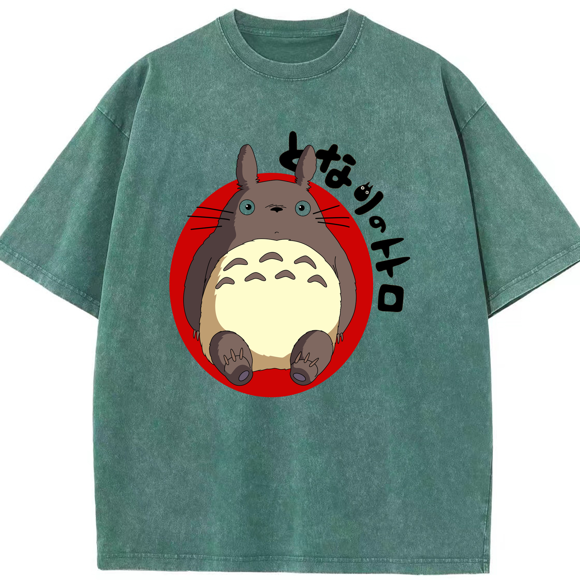 （画像用） となりのトトロ 草壁メイ 草壁サツキ My Neighbor Totoro Satsuki Kusakabe Mei Kusakabe 綿100% ヴィンテージ風 半袖Tシャツ（フロントプリント）